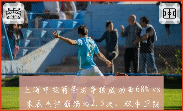 上海申花蒋圣龙争顶成功率68% vs 朱辰杰拦截场均2.5次，双中卫防守数据互补